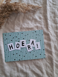 Wenskaart | Hoera!