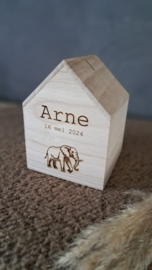 Spaarpot huisje | Olifant
