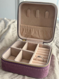 Sieradendoosje met naam | Velvet paars