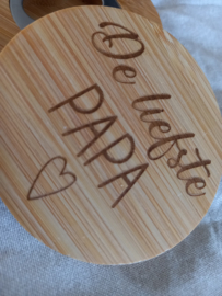 Onderzetter/bieropener | De liefste papa
