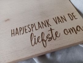 Hapjesplank van de liefste (naam)