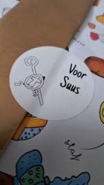 Gepersonaliseerde sintstickers | 5 stuks