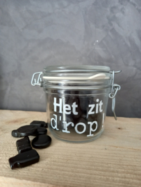 Gevuld weckpotje: Het zit d'rop