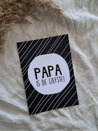 Wenskaart | Papa is de liefste