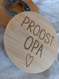 Onderzetter/bieropener | Proost opa!
