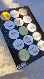 Stickervel | Goud hagelslag