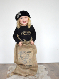 Jute cadeau zak met familienaam