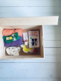 Gegraveerde bewaarbox | Neutraal | Met geboortegegevens