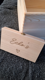 Houten echokistje | Gegraveerd