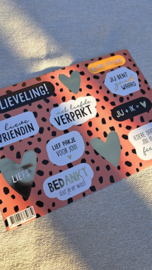 Stickervel | Brown dots