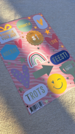 Stickervel | Vrolijk