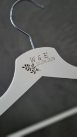 Kledinghanger bruiloft | Wit