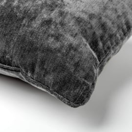 LEWY - Sierkussen 45x45 cm - Charcoal Gray - Grijs