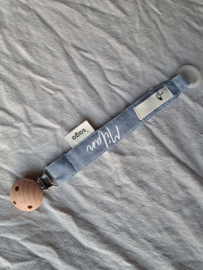 Speenkoord 'moonlight blue' | Met naam
