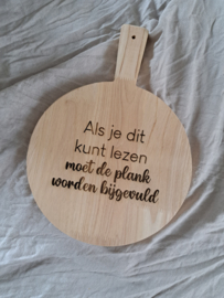 Plank | Plankje bijvullen