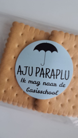Traktatiesticker  | AJU PARAPLU