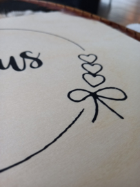 Houten doos met naam