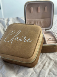 Sieradendoosje met naam | Velvet goud