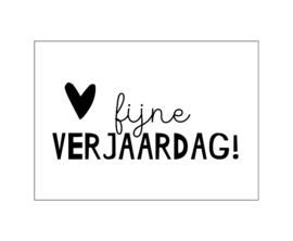 Wenskaart: Fijne verjaardag