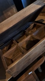 Oudhouten theedoos