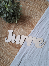 Houten naam | Stoere letters | Jurre