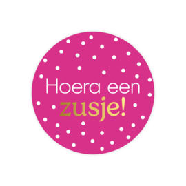 Stickers | Hoera een zusje!