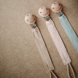Speenkoord MUSHIE met naam - blush