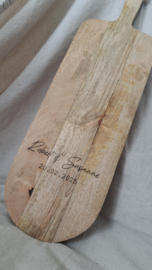 Mango plank | namen en datum