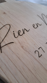 Blanke plank | Bruidspaar