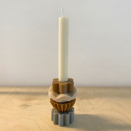 Building Block Candle | neutral medium