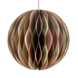 Honeycomb bol large | roze+goud