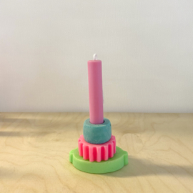 Building Block Candle | fluor small