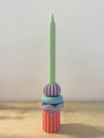 Building Block Candle | pastel large