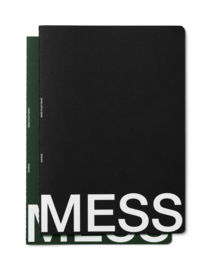 Mess studybook L | black+green