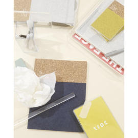 Cork notebook | blue large