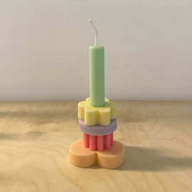 Building Block Candle | pastel small