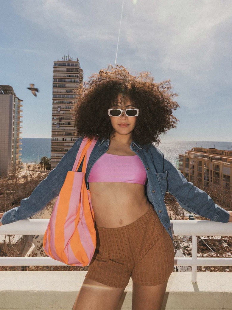 Notabag Original | Orange/Pink stripes