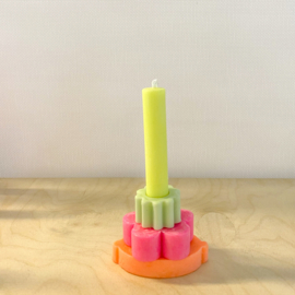 Building Block Candle | fluor small