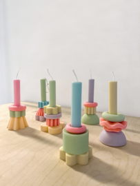 Building Block Candle | pastel small