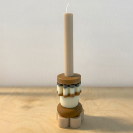 Building Block Candle | neutral medium