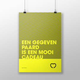 A1 poster fluor geel