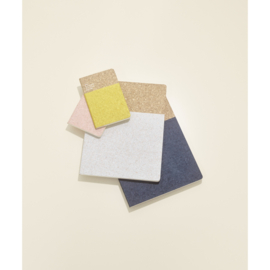 Cork notebook | white large