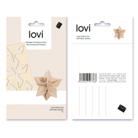 Lovi Star Multipack | natural wood | 5 cm (6 stuks)