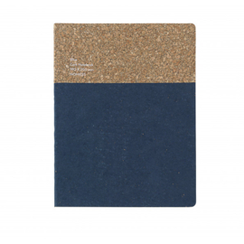 Cork notebook | blue large