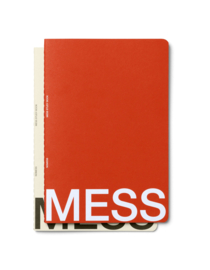 Mess studybook M | beige+red