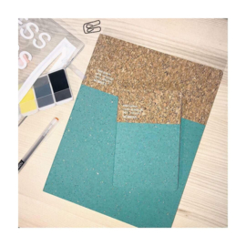 Cork notebook | green large