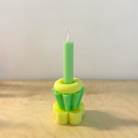 Building Block Candle | fluor small