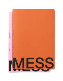 Mess studybook L | orange+pink