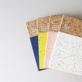 Cork notebook | white large