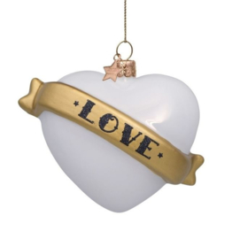 Vondels hanger |  Wit heart love